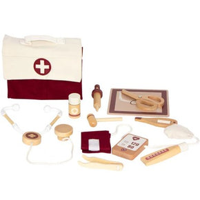 Kit de Médico completo em madeira