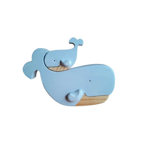 Adorno Baleia Mãe e Filhote