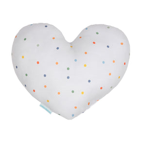 Almofada Coração Poá Colorido