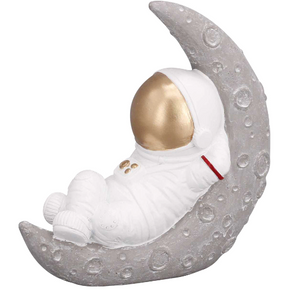 Escultura Astronauta Deitado na Lua