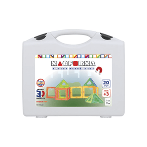 Brinquedo MagForma Blocos Magnéticos Vazados 20 Peças