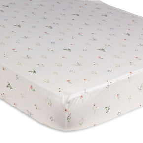 Lençol com Elástico Solteiro Exclusivo Coisas da Doris Floral Betina