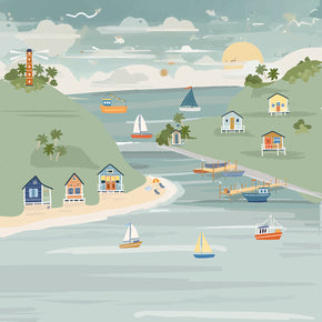 Painel de Parede Barcos Exclusivo Coisas da Doris