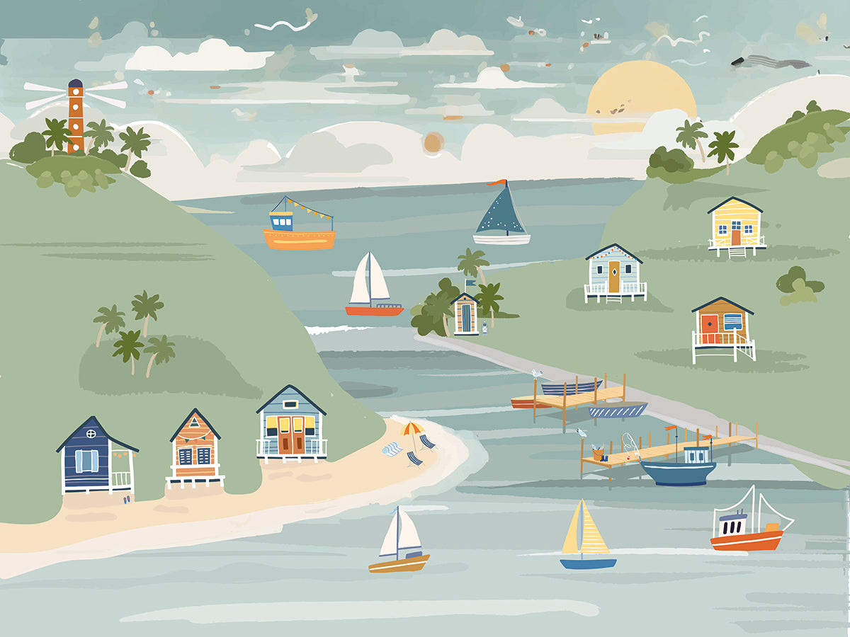 Painel de Parede Barcos Exclusivo Coisas da Doris