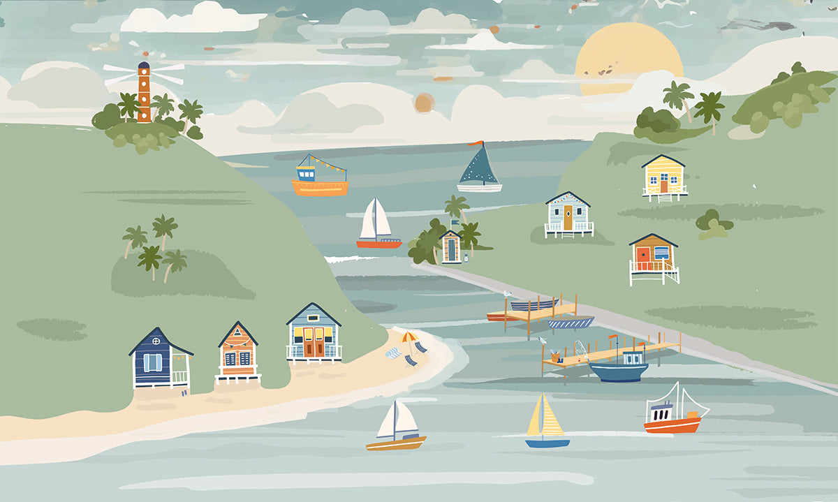 Painel de Parede Barcos Exclusivo Coisas da Doris