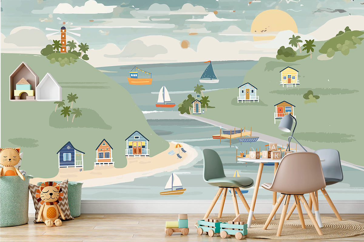 Painel de Parede Barcos Exclusivo Coisas da Doris