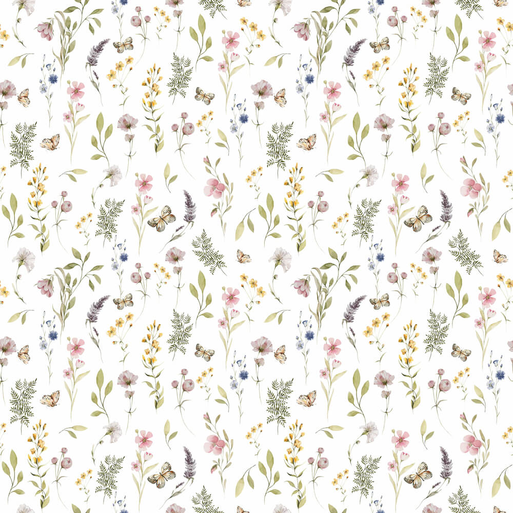 Papel de Parede Flores do Campo Estampa Exclusiva Coisas da Doris