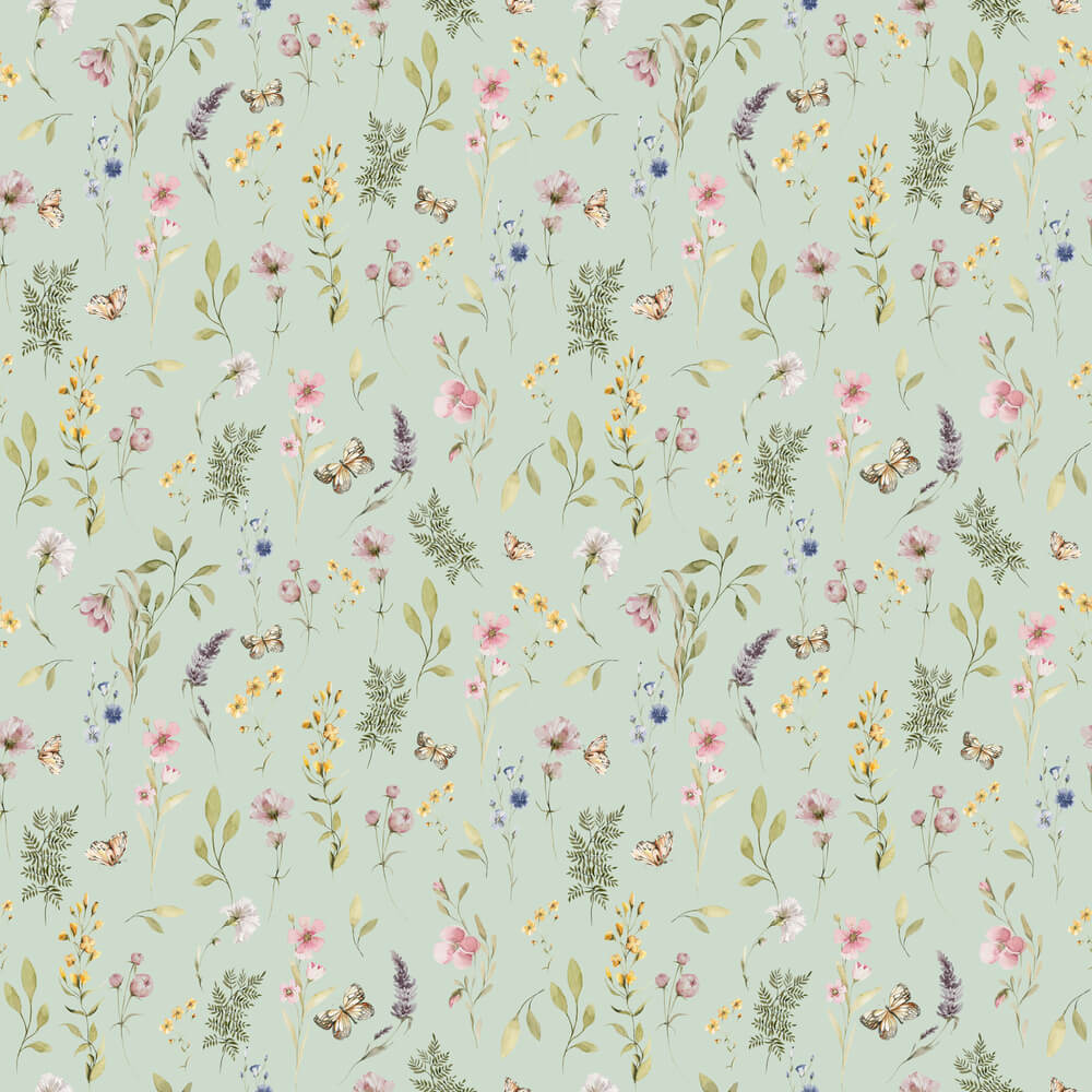 Papel de Parede Flores do Campo Estampa Exclusiva Coisas da Doris