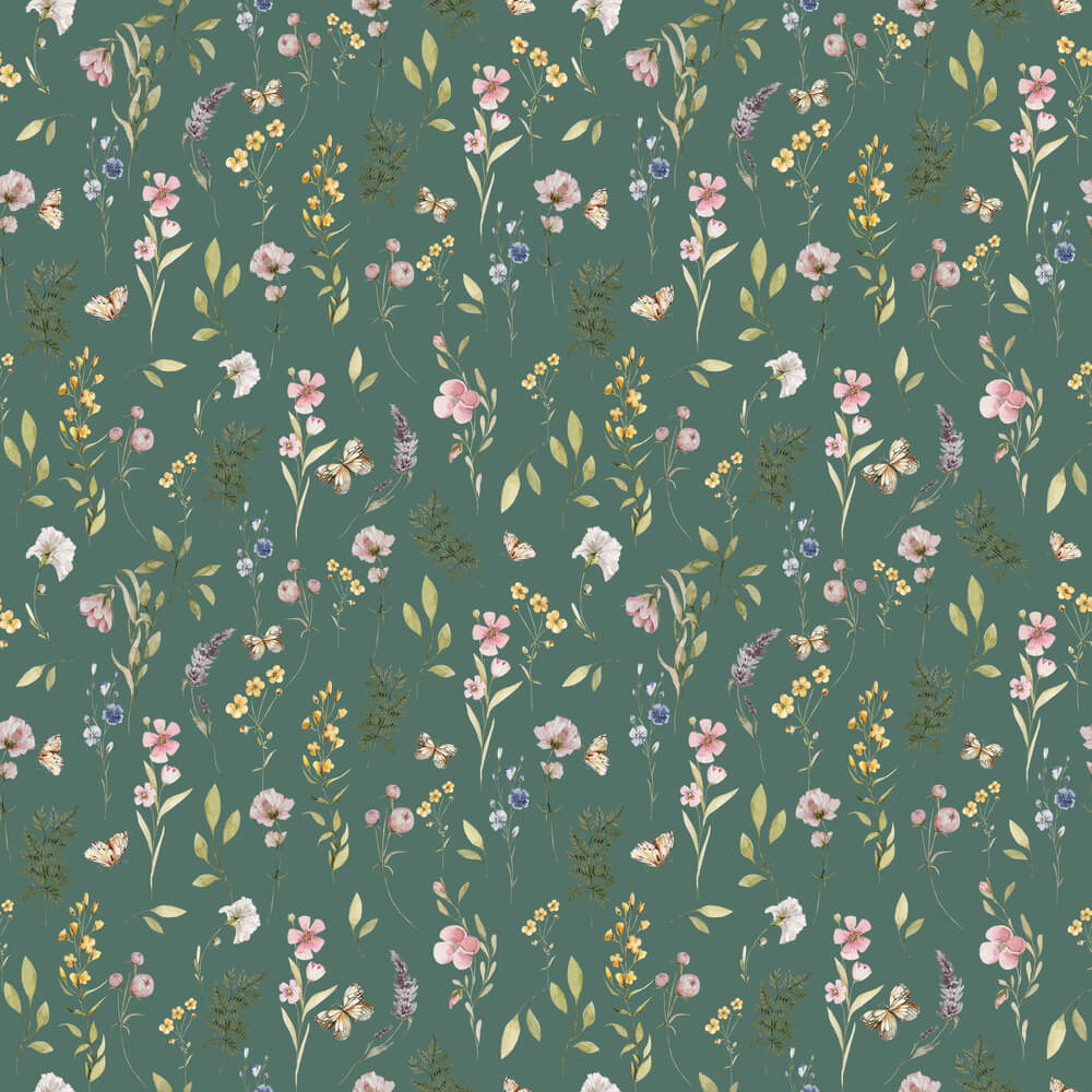 Papel de Parede Flores do Campo Estampa Exclusiva Coisas da Doris