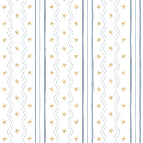 Papel de Parede Listras Zigue e Asteriscos