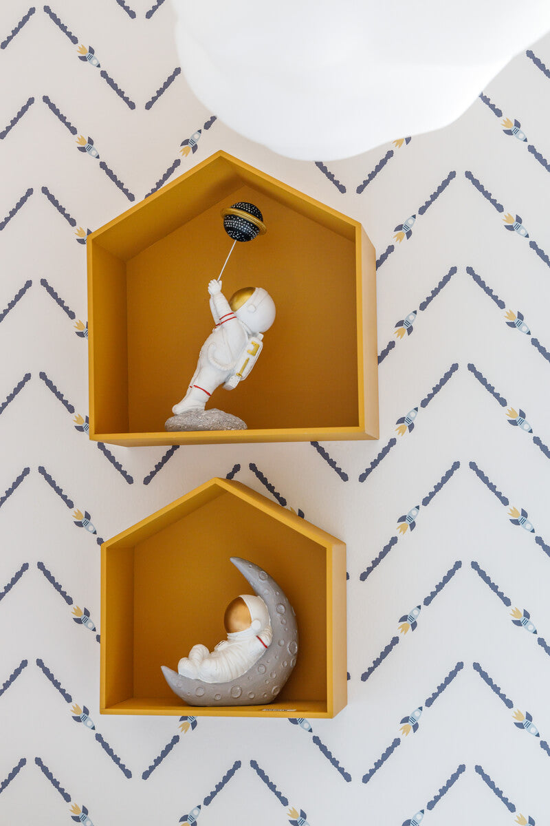 Papel de Parede Foguetes ZigZag Estampa Exclusiva Coisas da Doris