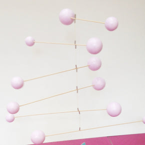 Móbile Bolas Rosa Claro