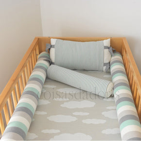 Kit Protetor para Berço Listra Finn Limonada Rian Tricot