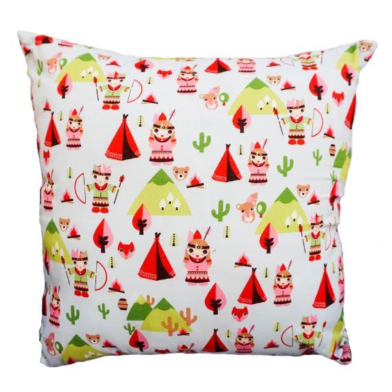 Capa de Almofada Índios Azul