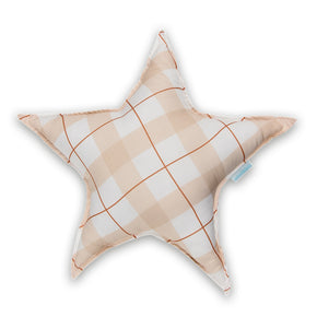 Almofada Estrela Xadrez Vermelho