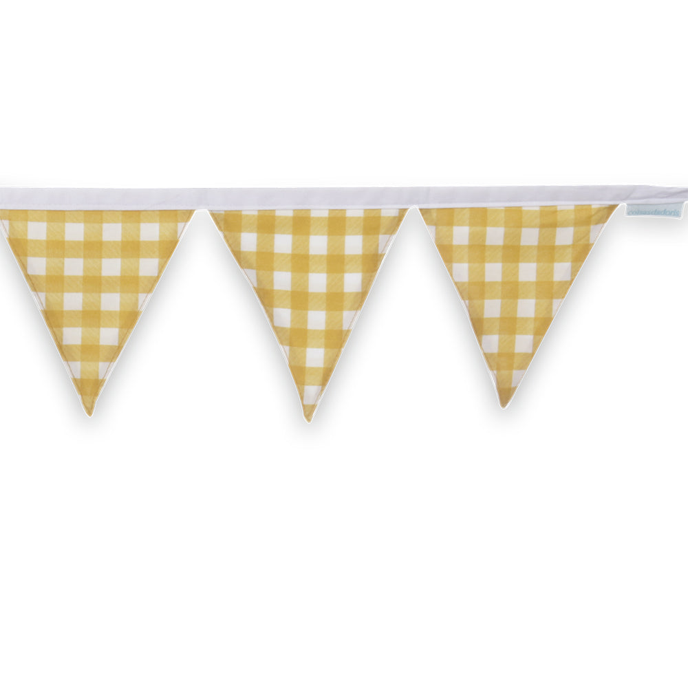 Bandeirola Xadrez Mostarda