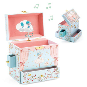 Caixa de Música Bailarina Azul