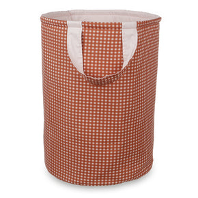 Cesto Organizador com Alça Vichy Vermelho