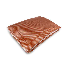 Edredom Solteiro de Algodão Dupla Face Vichy Vermelho