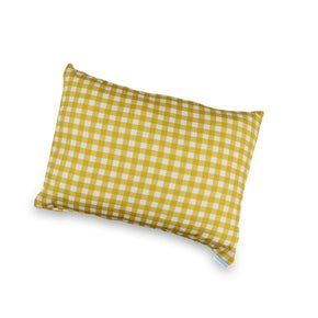 Fronha Solteiro Xadrez Mostarda