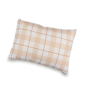 Fronha Solteiro Xadrez Vermelho