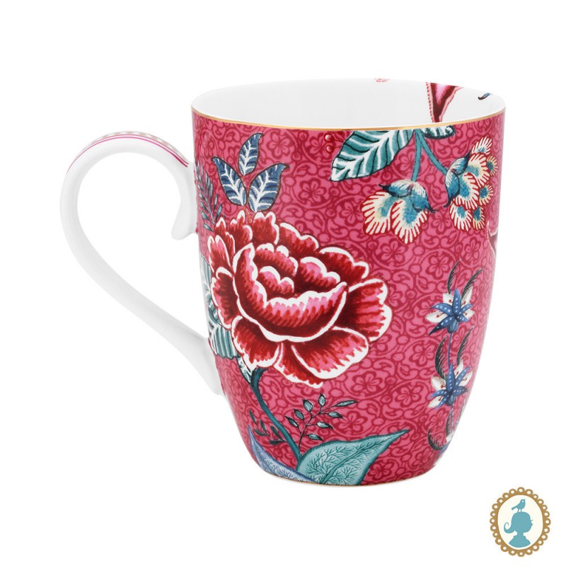 Kit 2 Canecas Grandes Pip Studio Flower Festival Rosa