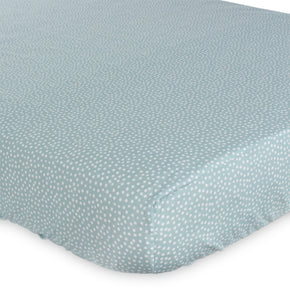 Lençol com Elástico Solteiro Mini Poá Verde