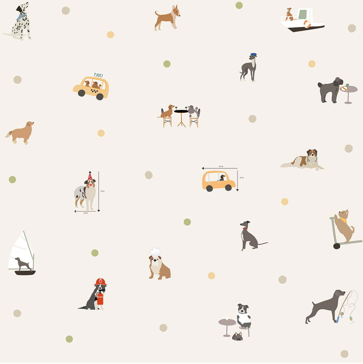 Papel de Parede Cachorros Estampa Exclusiva Coisas da Doris