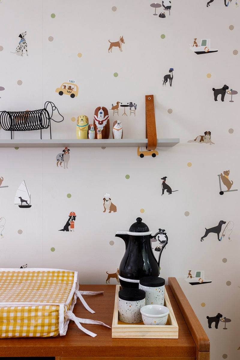 Papel de Parede Cachorros Estampa Exclusiva Coisas da Doris