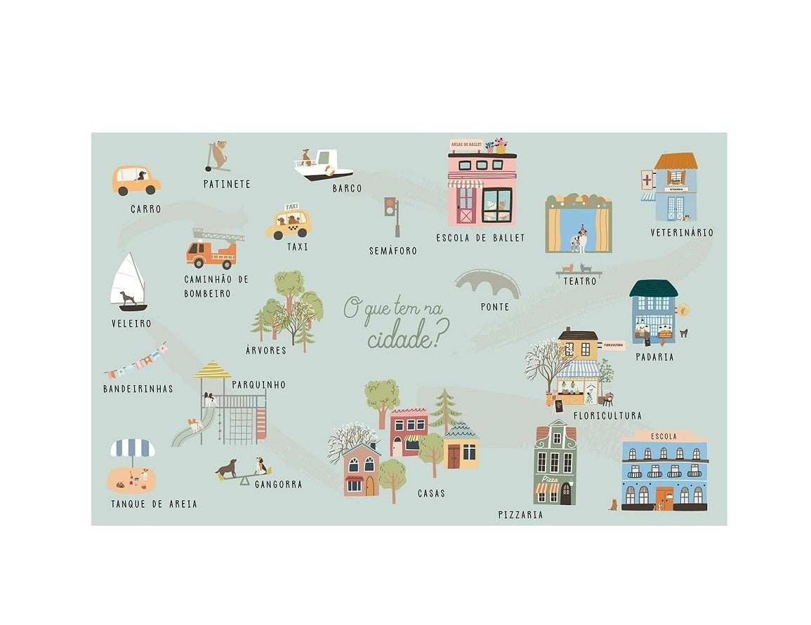 Playmat Cidade Exclusivo Coisas da Doris