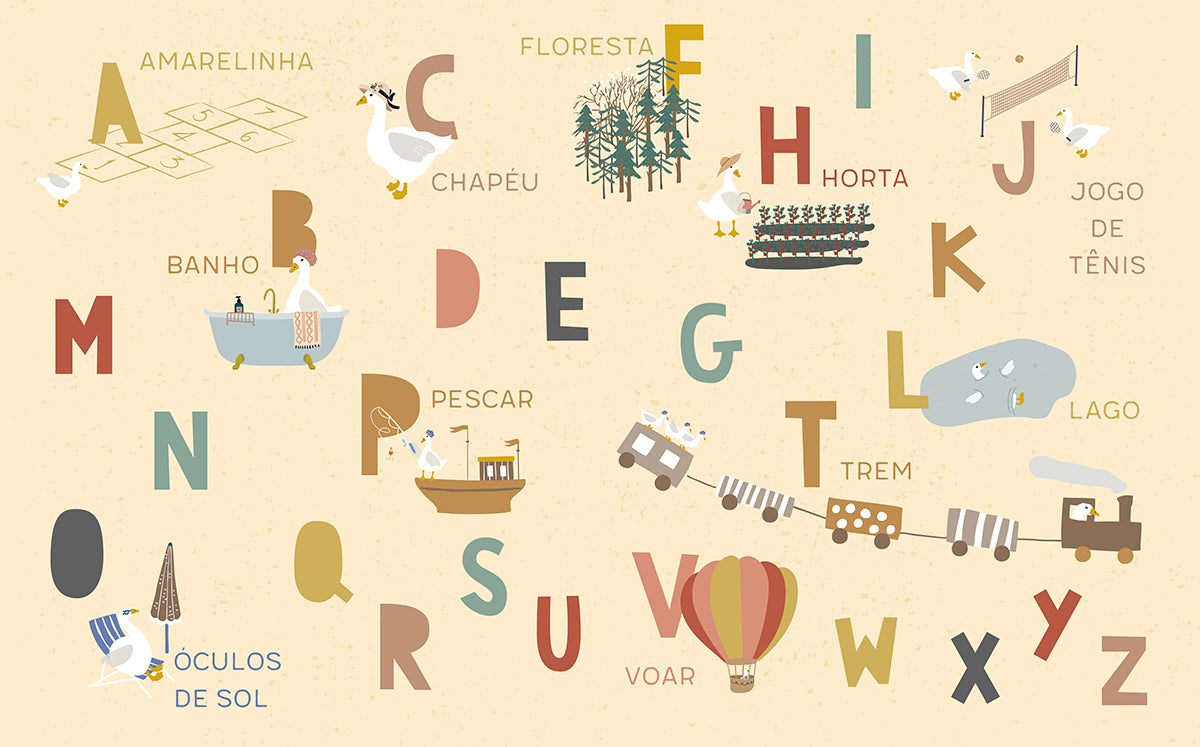 Playmat ABC dos Patos Exclusivo Coisas da Doris
