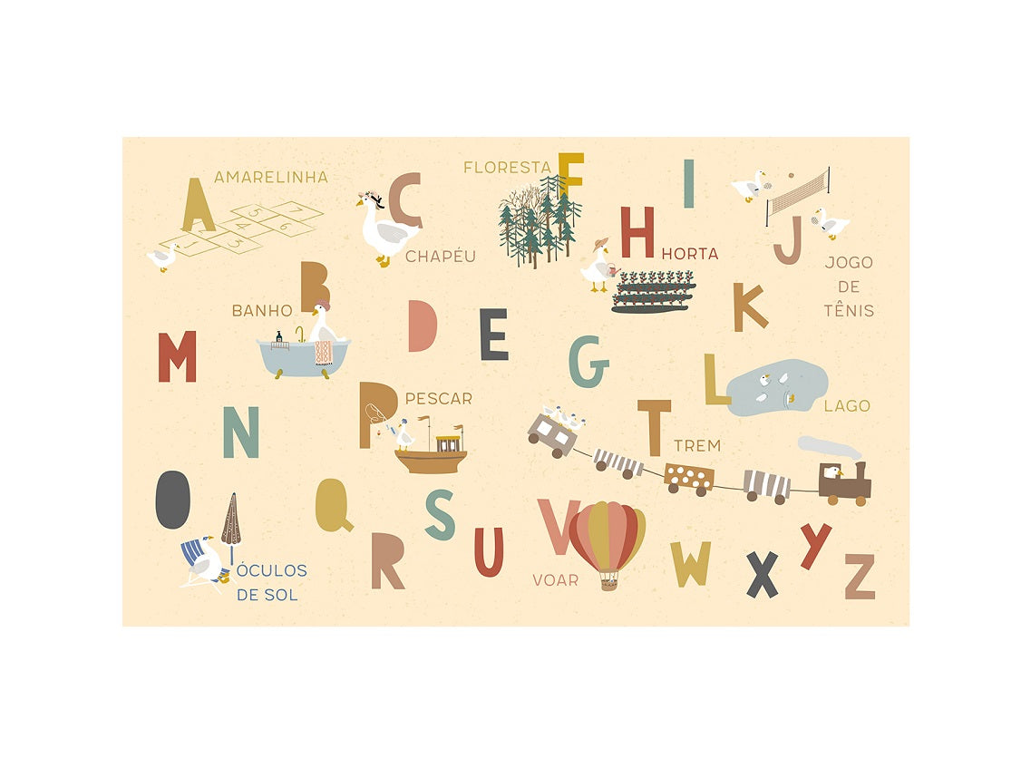 Playmat ABC dos Patos Exclusivo Coisas da Doris