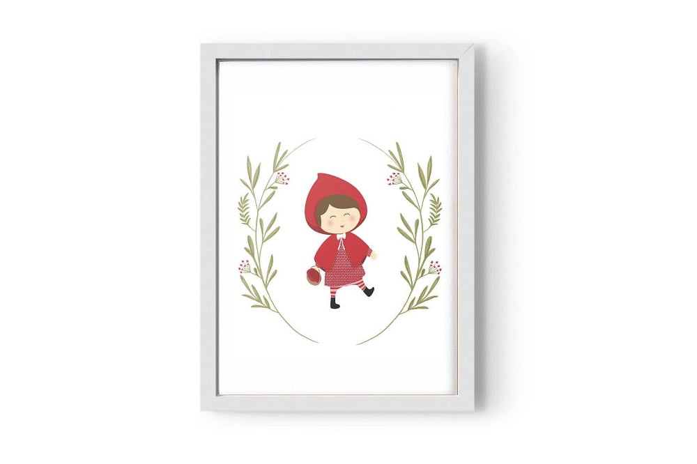 Quadro Floresta Chapeuzinho Vermelho