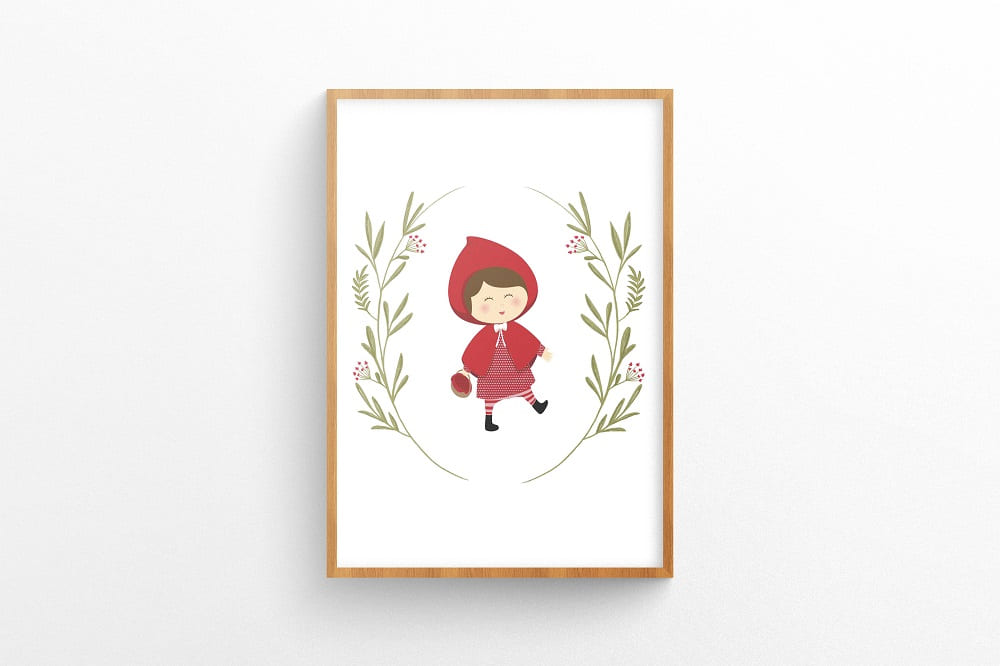 Quadro Floresta Chapeuzinho Vermelho