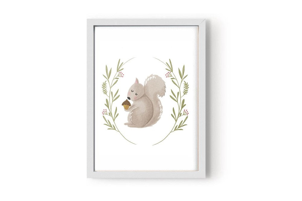 Quadro Floresta Esquilo