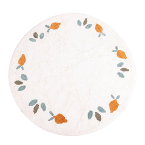 Tapete de Algodão Redondo Limão Exclusivo