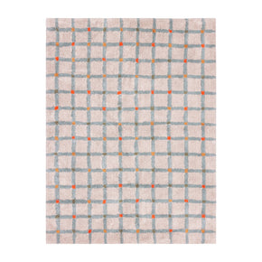 Tapete de Algodão Xadrez com Pontos Exclusivo