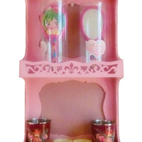 Prateleira Tripla Rosa