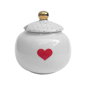 Açucareiro Coração Vermelho