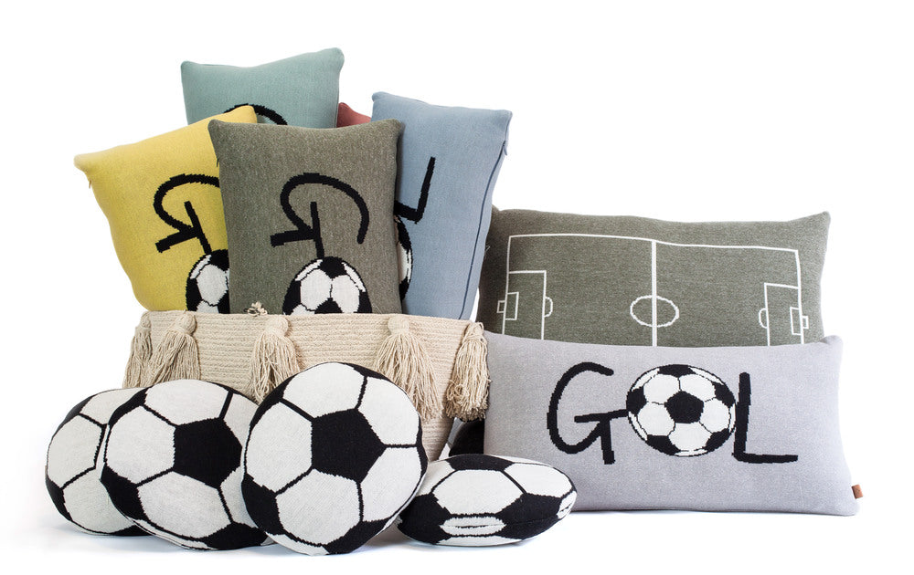 Almofada Dupla Face Campo de Futebol Rian Tricot