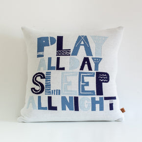 Almofada Dupla Face Play All Day Sleep All Night Rian Tricot