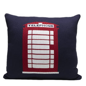 Almofada Dupla Face Cabine Telefônica Rian Tricot