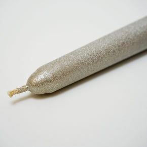 Vela Glitter Prata Pequena