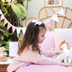 Cabeceira para Cama de Solteiro Natural Pétalas