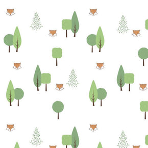 Papel de Parede Raposa e Árvores