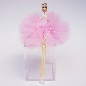 Bailarina Sentada Pequena Rosa