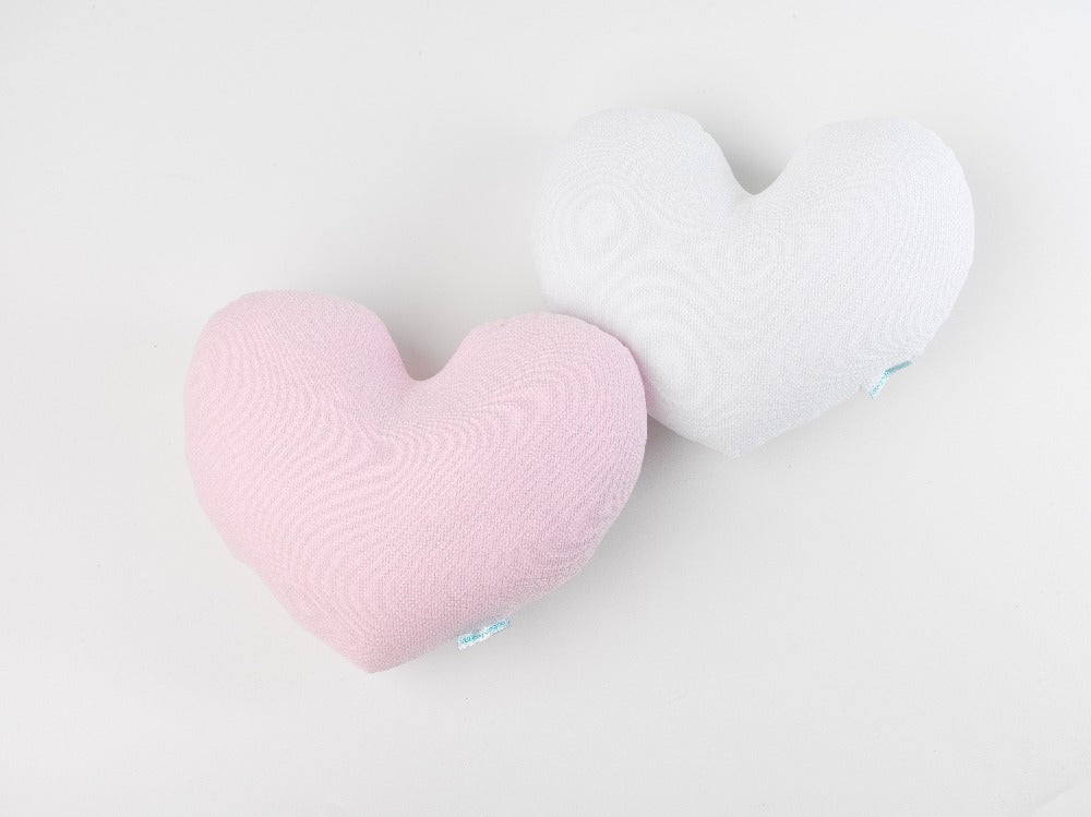 Almofada Coração Lisa Branca