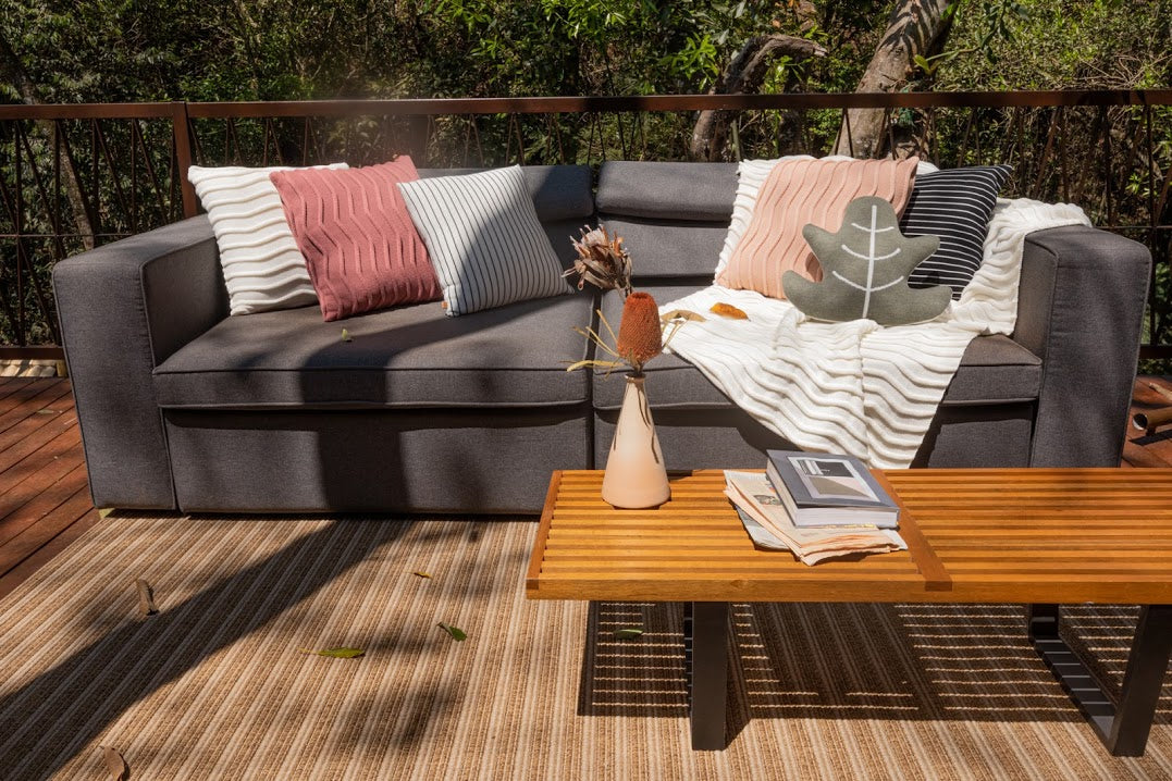 Manta Peseira Solteiro 200 x 120 Rian Tricot Cru e Cinza