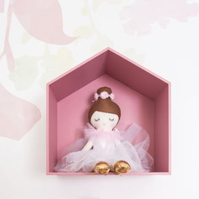 Nicho Casinha Colorido Pequeno Rosa