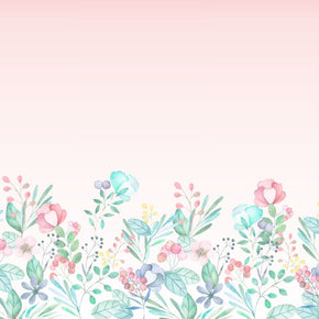 Painel de Parede Floral Aquarelado Degradê Estampa Exclusiva